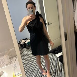 Black one shoulder dress